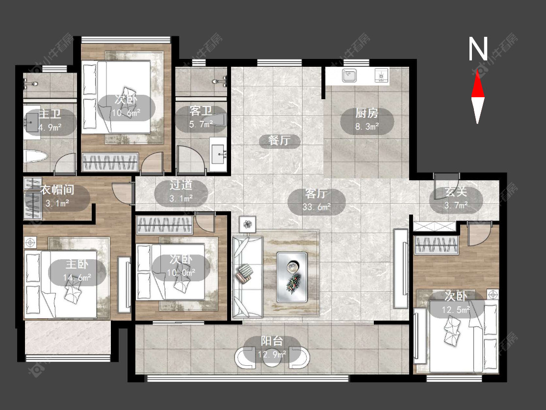 保利龙湖景玥府房源户型图 常州保利龙湖景玥府在售二手房源户型图_小牛看房