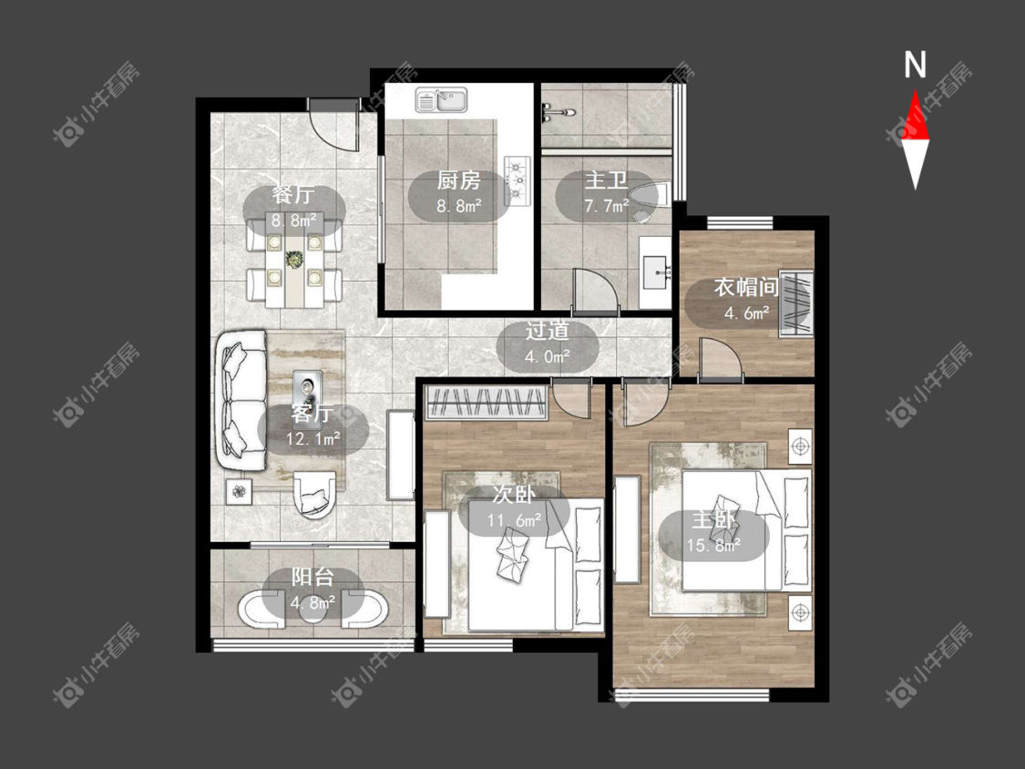 常州上书房在租房源户型图_小牛看房