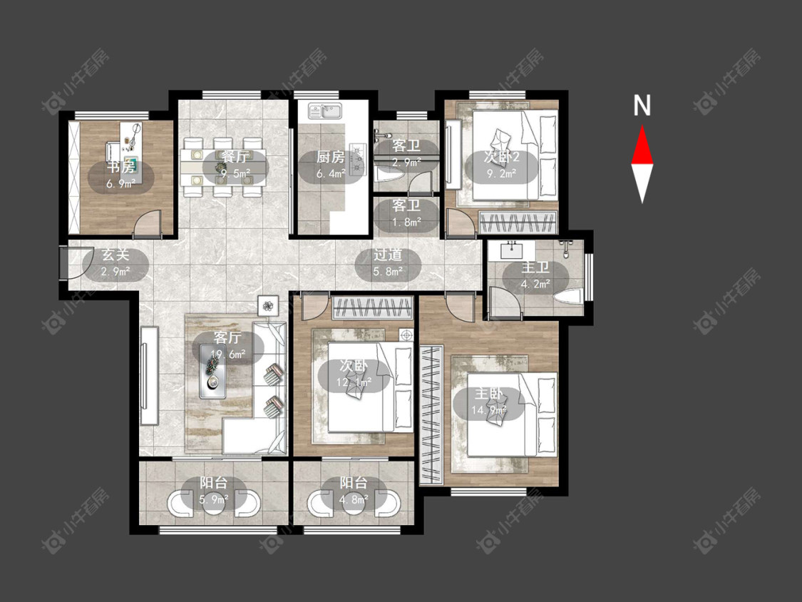 嘉禾尚郡房源户型图 常州嘉禾尚郡在售二手房源户型图_小牛看房