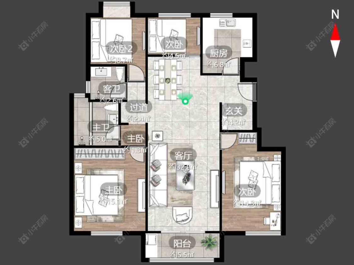 常州亨达未来城在售二手房源户型图_小牛看房