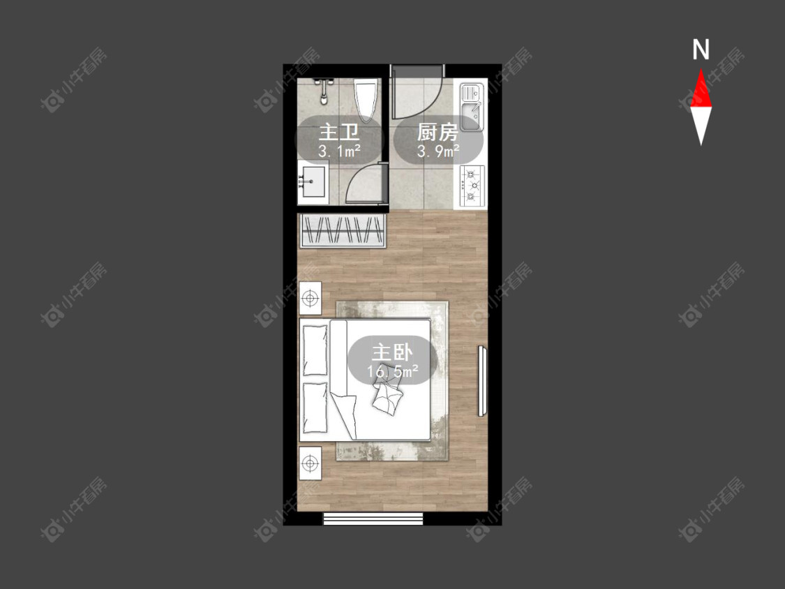 常州华润紫云府公寓在售二手房源户型图_小牛看房