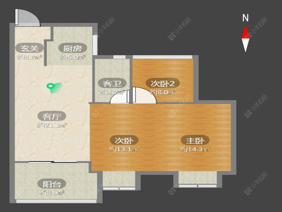 路劲城市印象房源户型图 常州路劲城市印象在售二手房源户型图_小牛看房