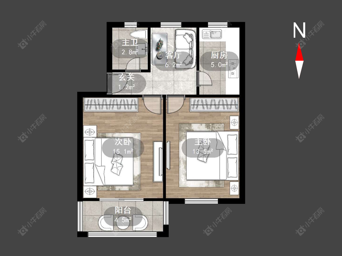 常州丽华一村在售二手房源户型图_小牛看房