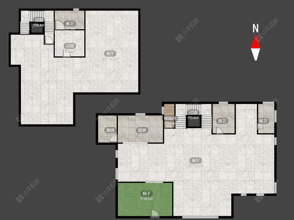 常州高成天鹅湖别墅区在售二手房源户型图_小牛看房