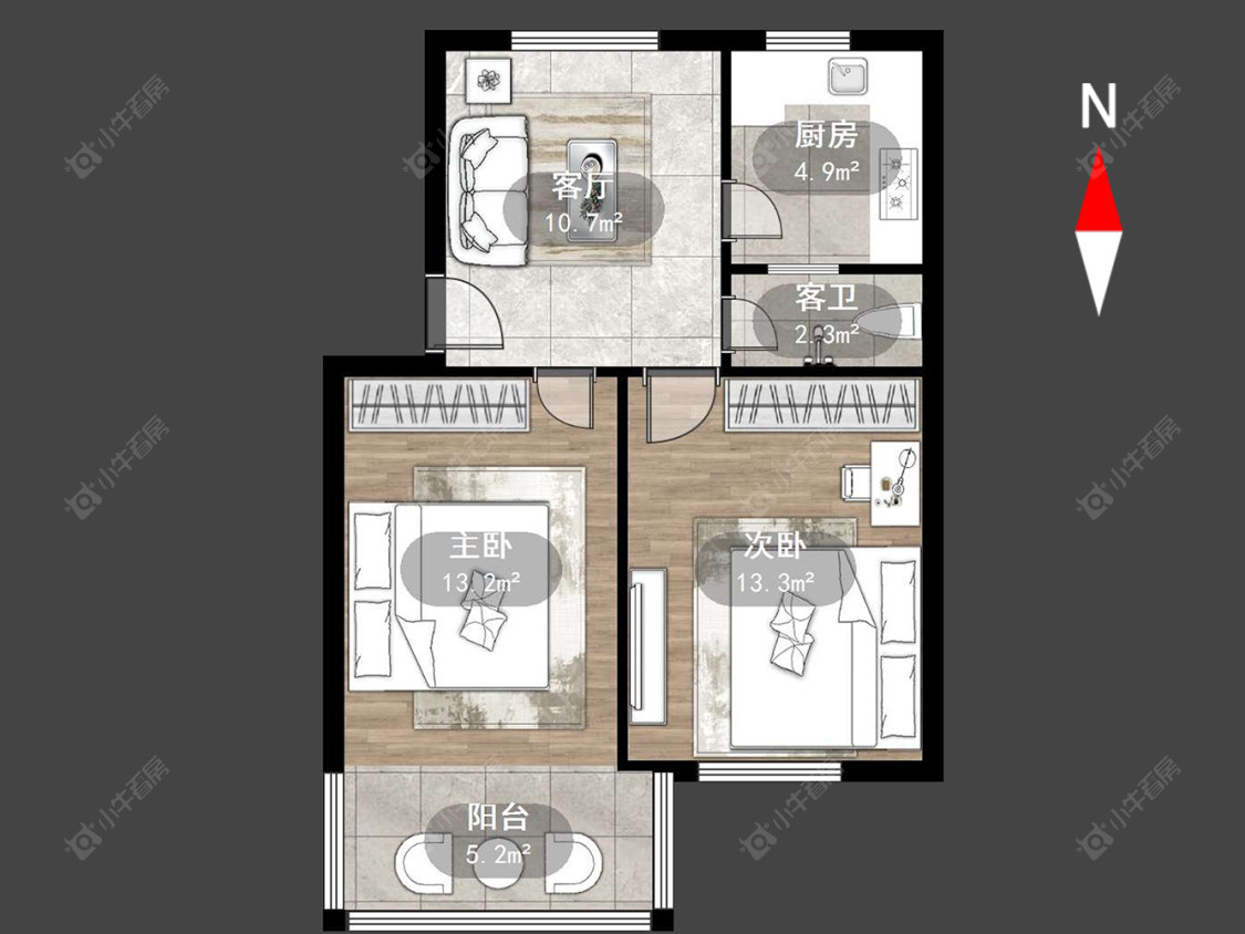 常州河苑新村在售二手房源户型图_小牛看房