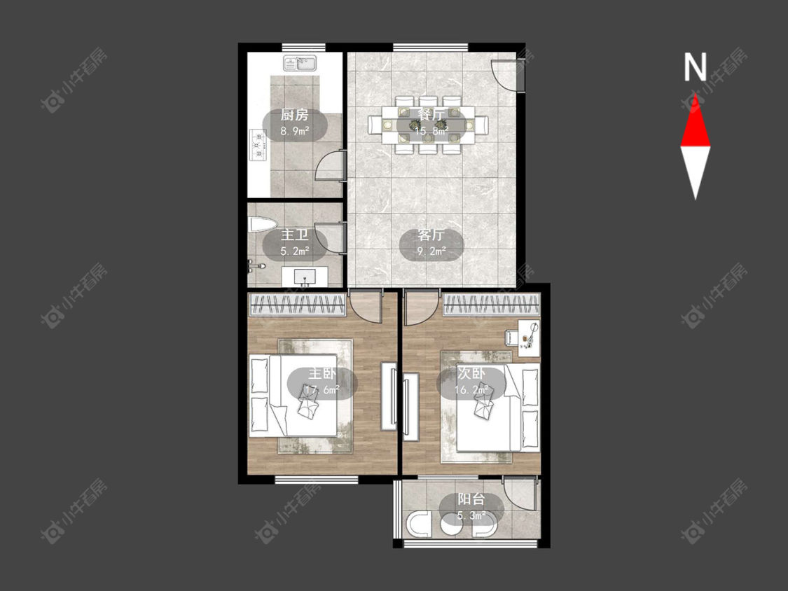 东庄阳湖小区房源户型图 常州东庄阳湖小区在售二手房源户型图_小牛看房