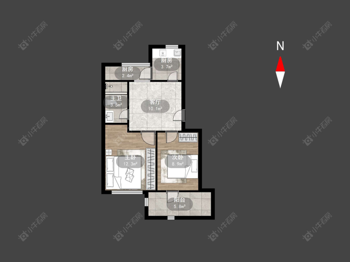 常州兰翔新村在售二手房源户型图_小牛看房