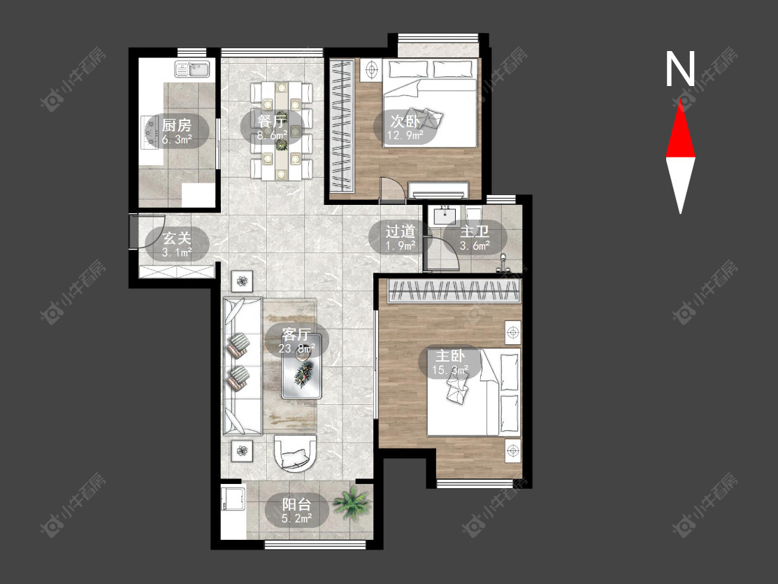 常州人民家园在售二手房源户型图_小牛看房