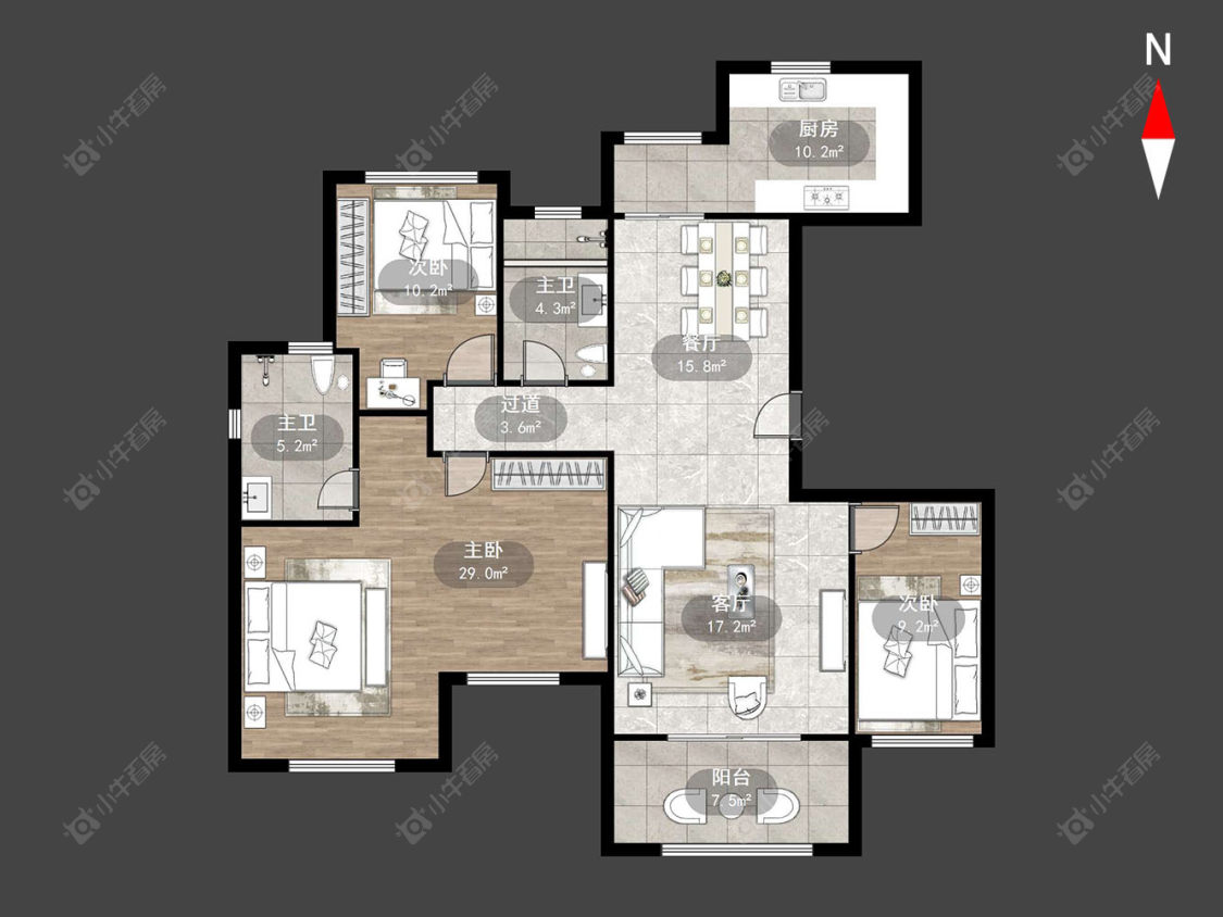邹区泰富嘉园一期房源户型图 常州邹区泰富嘉园一期在售二手房源户型图_小牛看房