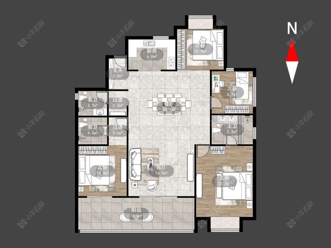 常州路劲城四期在售二手房源户型图_小牛看房