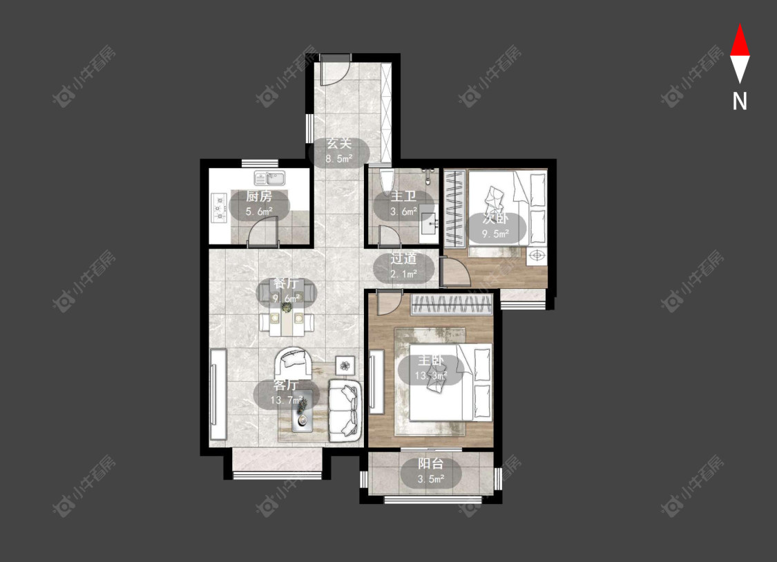 常州迎宾秀园在售二手房源户型图_小牛看房