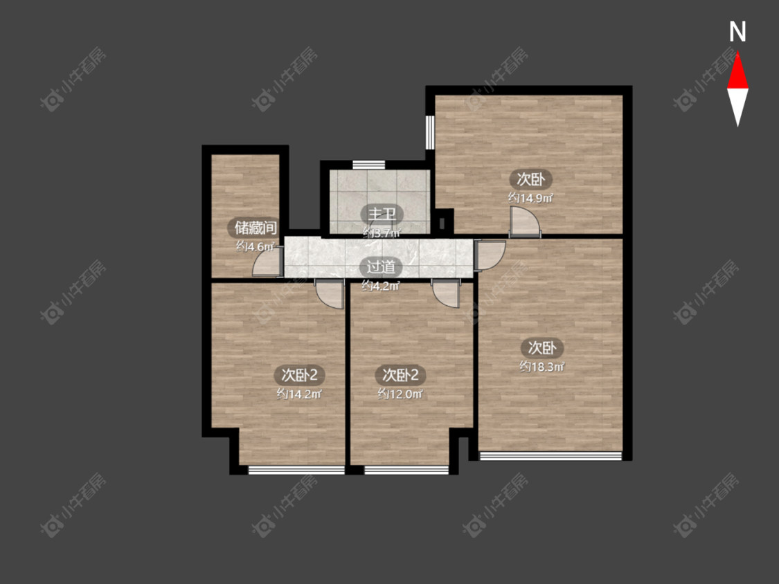 常州万水美兰城在售二手房源户型图_小牛看房