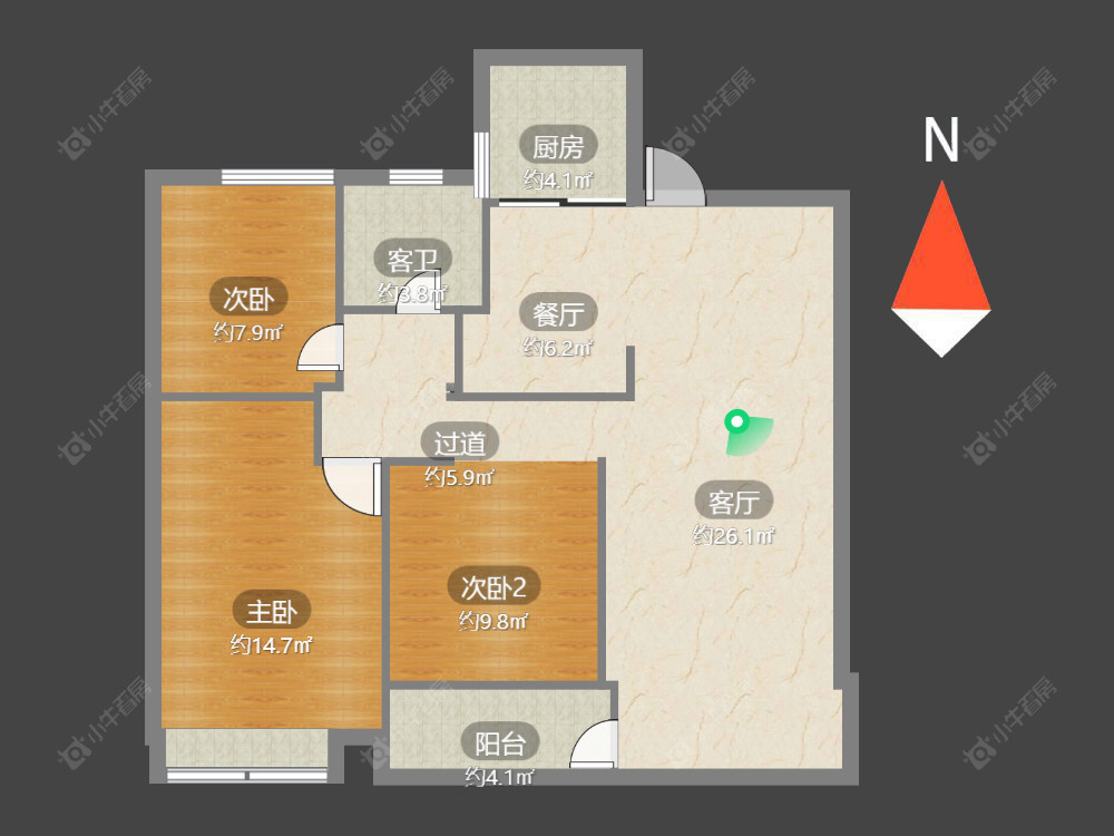 常州紫金城南区在售二手房源户型图_小牛看房