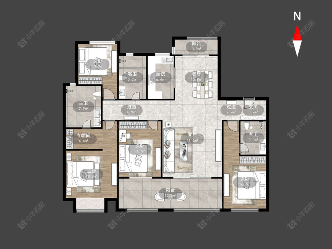 常州新城樾府(新北)在售二手房源户型图_小牛看房