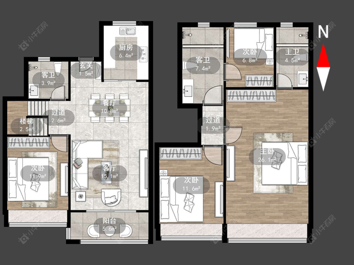 碧桂园浅水湾房源户型图 常州碧桂园浅水湾在售二手房源户型图_小牛看房