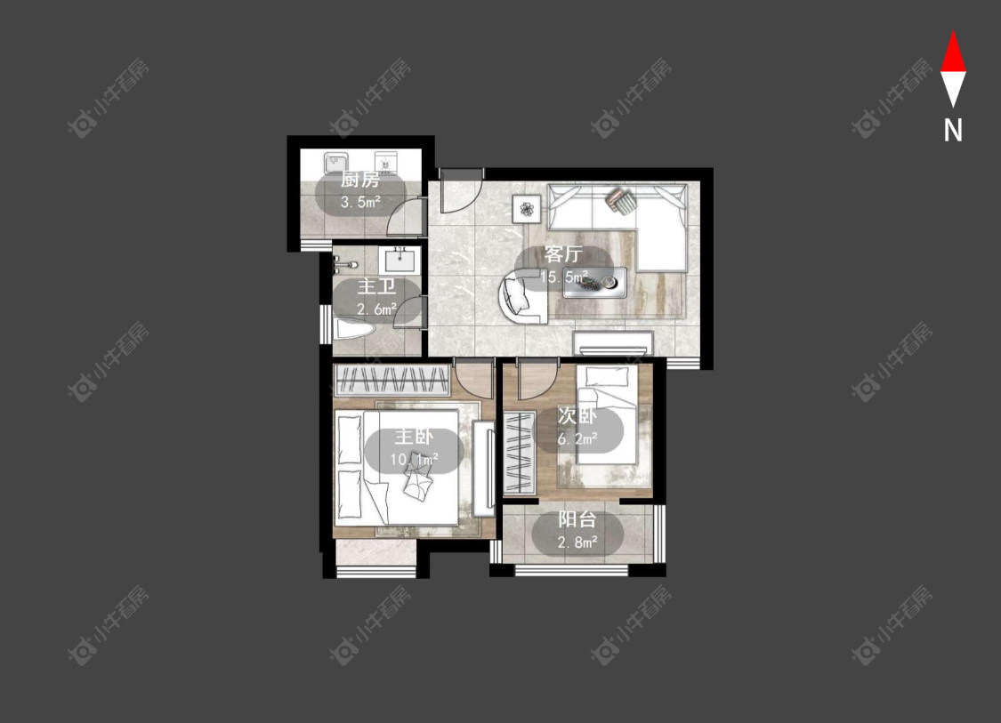 九洲新家园房源户型图 常州九洲新家园在售二手房源户型图_小牛看房