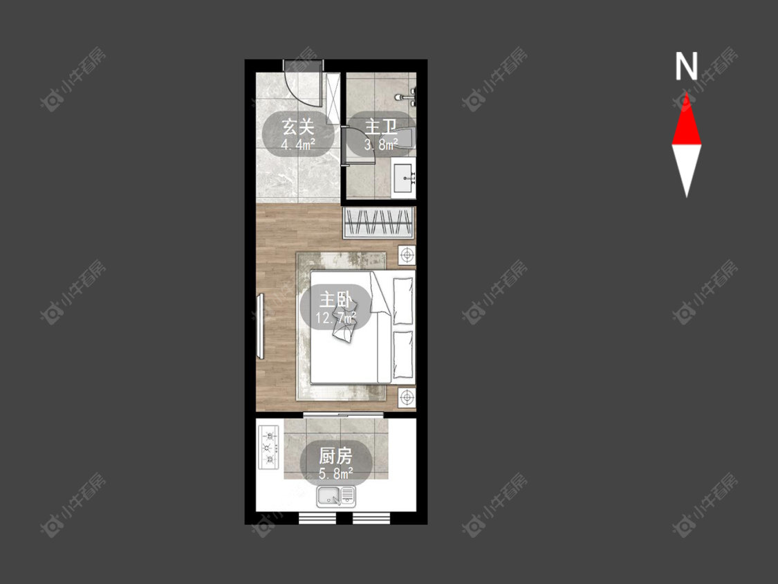 常州朗诗邻里中心在售二手房源户型图_小牛看房