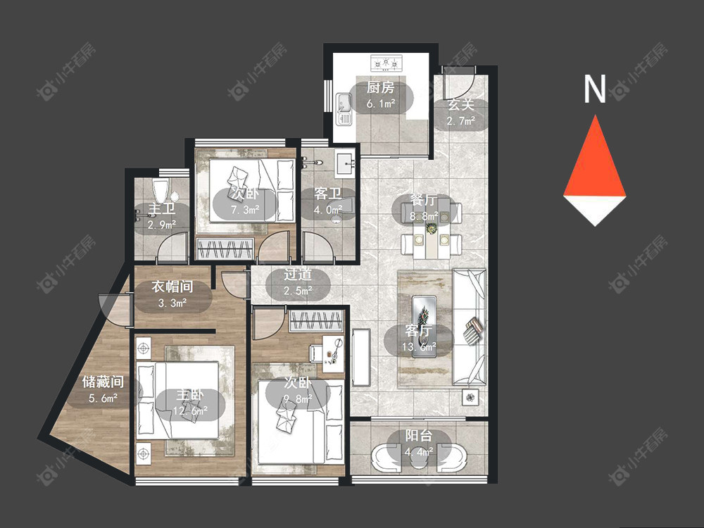 常州泰盈八千里在售二手房源户型图_小牛看房