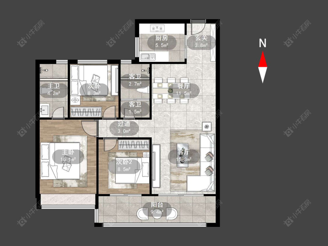 常州碧桂园壹号天禧在售二手房源户型图_小牛看房
