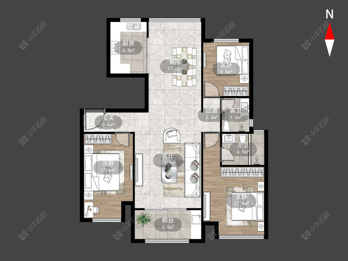 万骏金域丹堤房源户型图 常州万骏金域丹堤在售二手房源户型图_小牛看房
