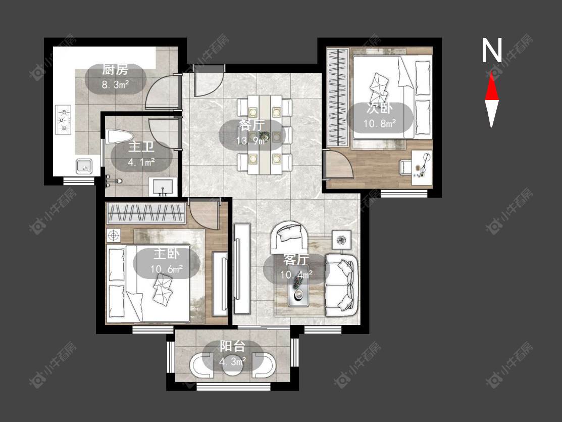 华润国际三期房源户型图 常州华润国际三期在售二手房源户型图_小牛看房