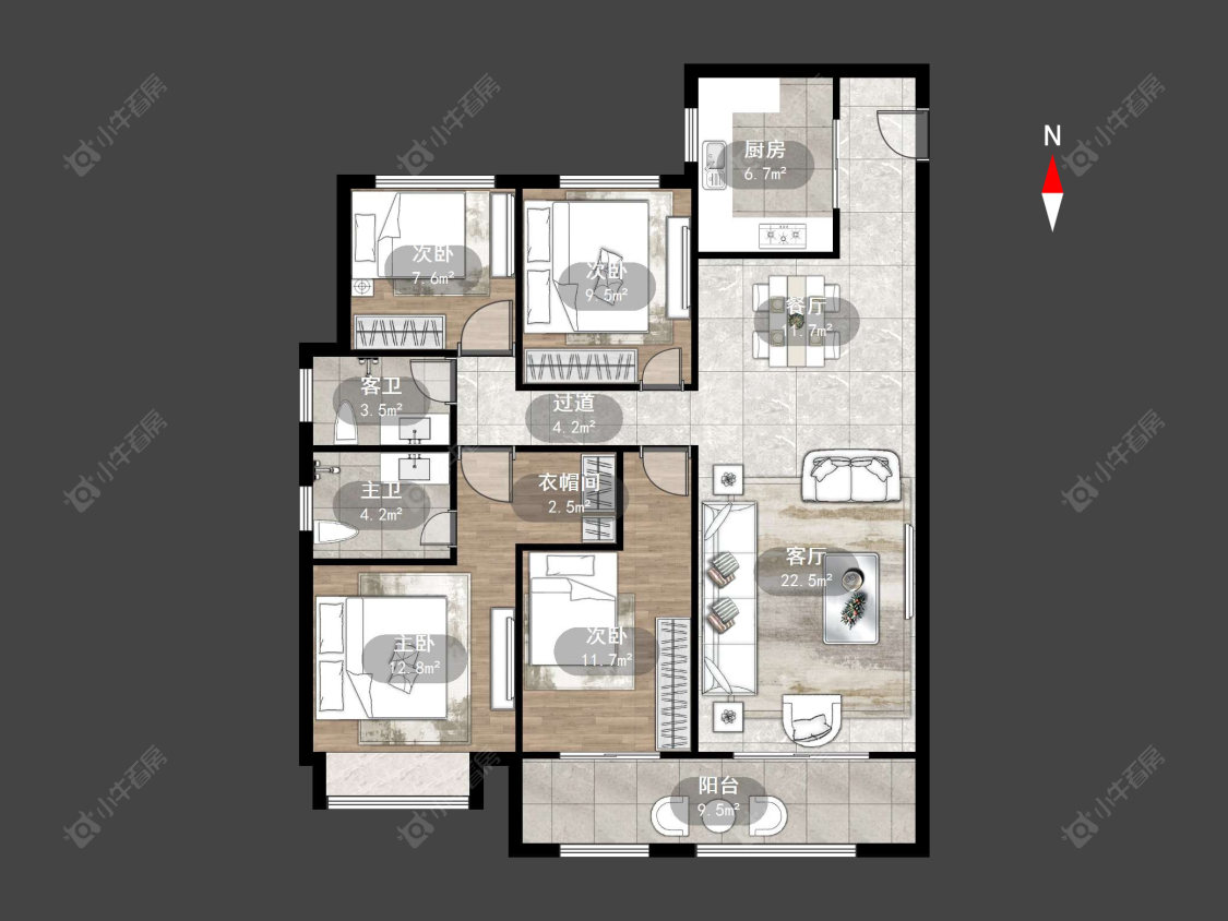 新城金郡(金坛)2区房源户型图 常州新城金郡(金坛)2区在售二手房源户型图_小牛看房