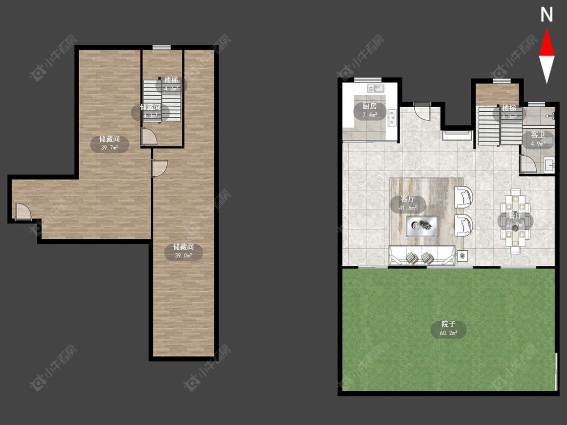 常州太湖院子在售二手房源户型图_小牛看房