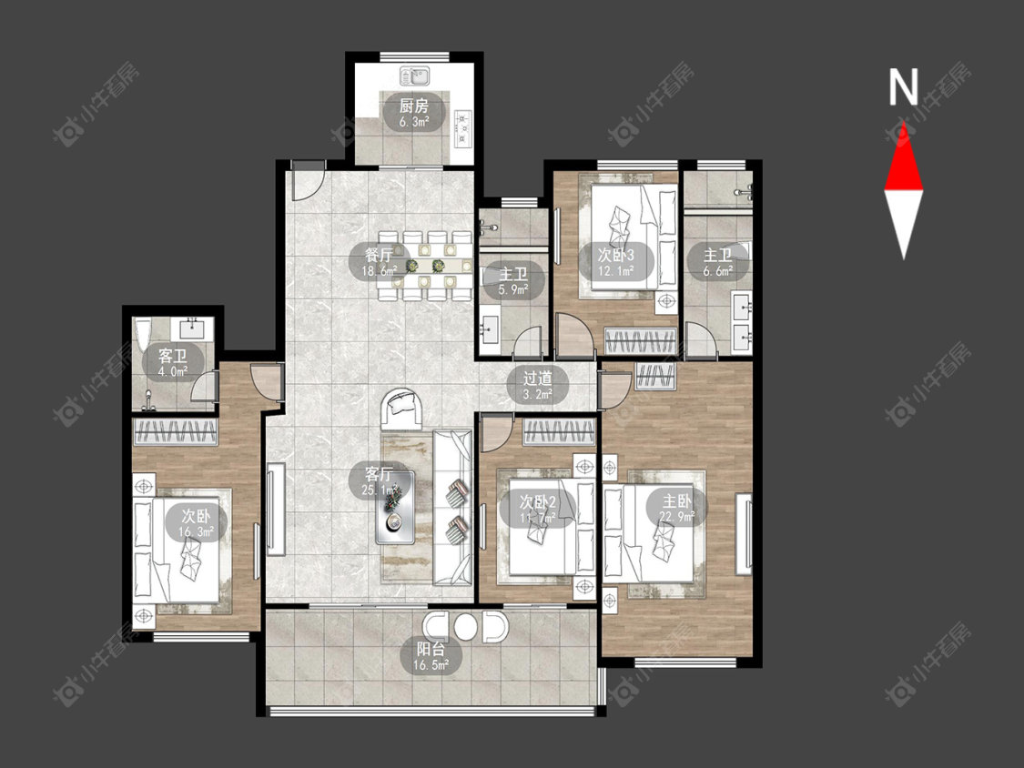 华宇新城天境房源户型图 常州华宇新城天境在售二手房源户型图_小牛看房