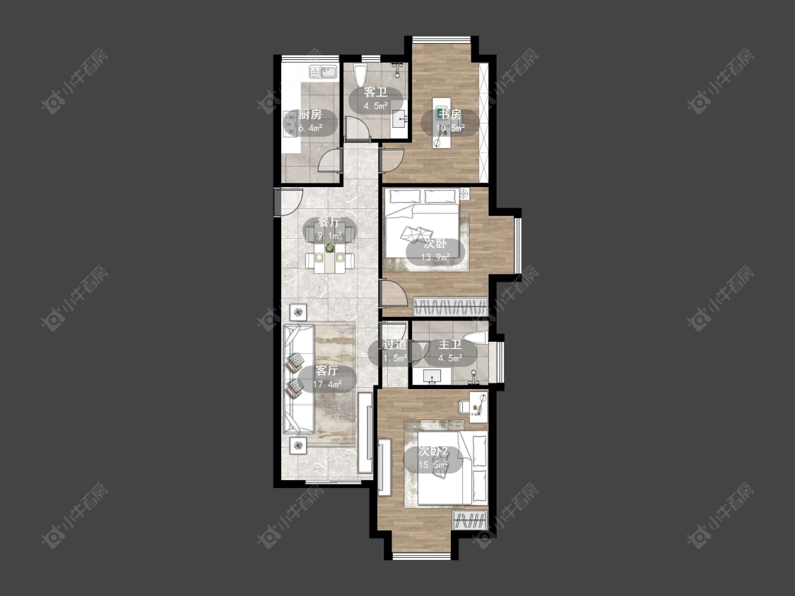 丹阳荣城国际一期在售二手房源户型图_小牛看房