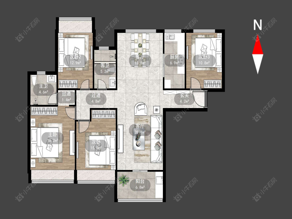 常州雅居乐星河湾在售二手房源户型图_小牛看房