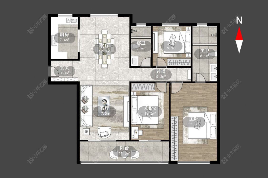 星河国际九区房源户型图 常州星河国际九区在售二手房源户型图_小牛看房