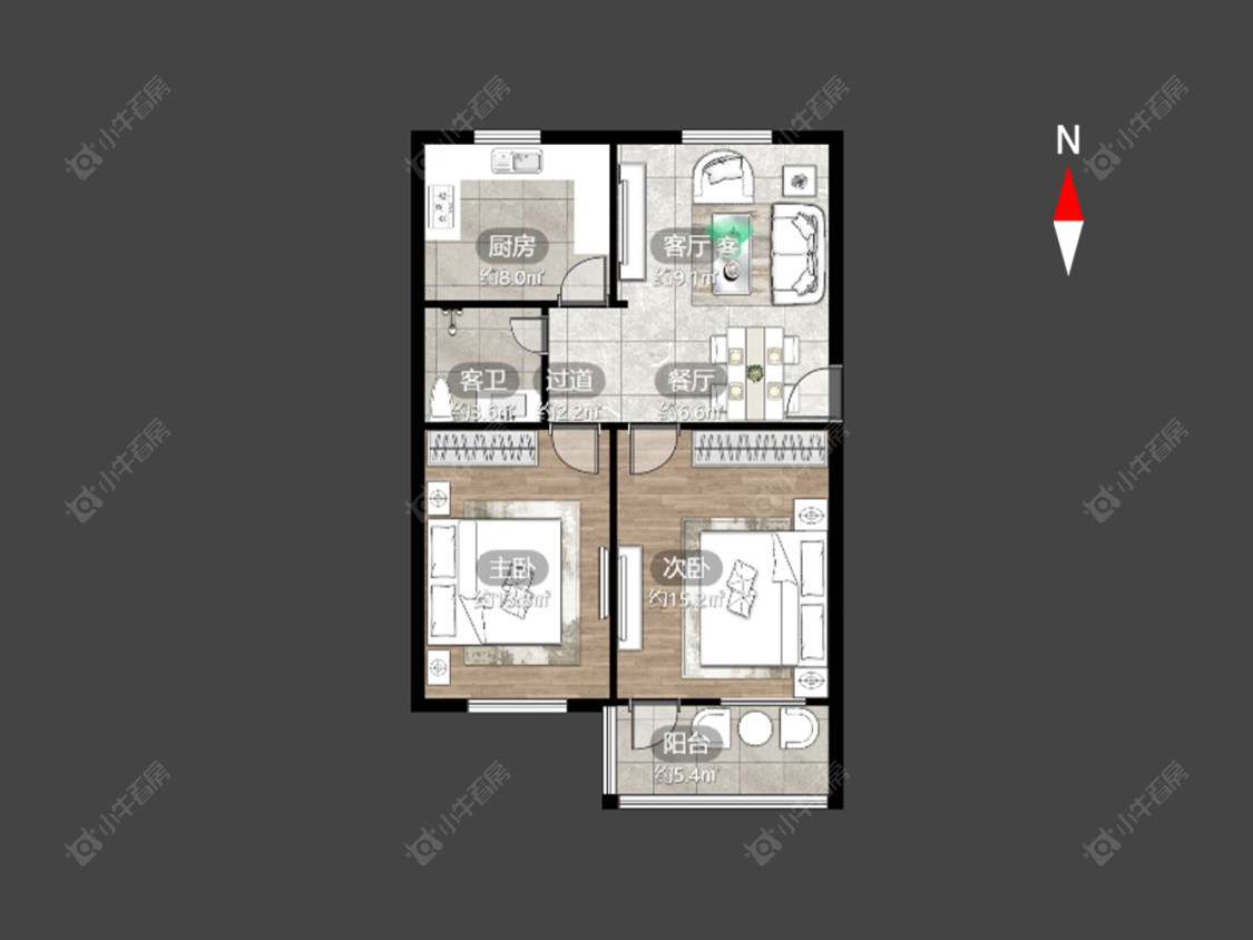 常州红梅西村在售二手房房源户型图_小牛看房