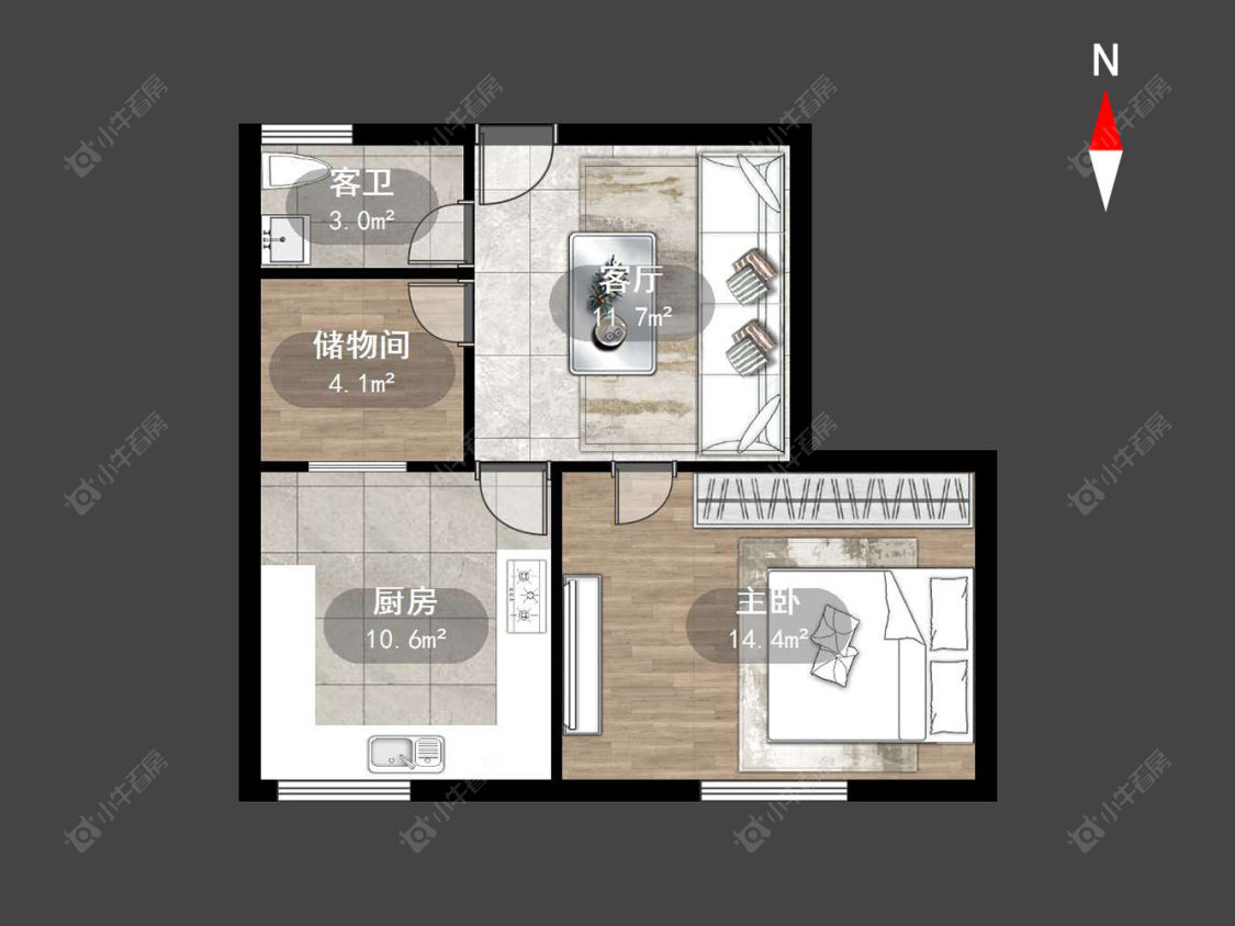 常州翠竹新村东北区在售二手房房源户型图_小牛看房