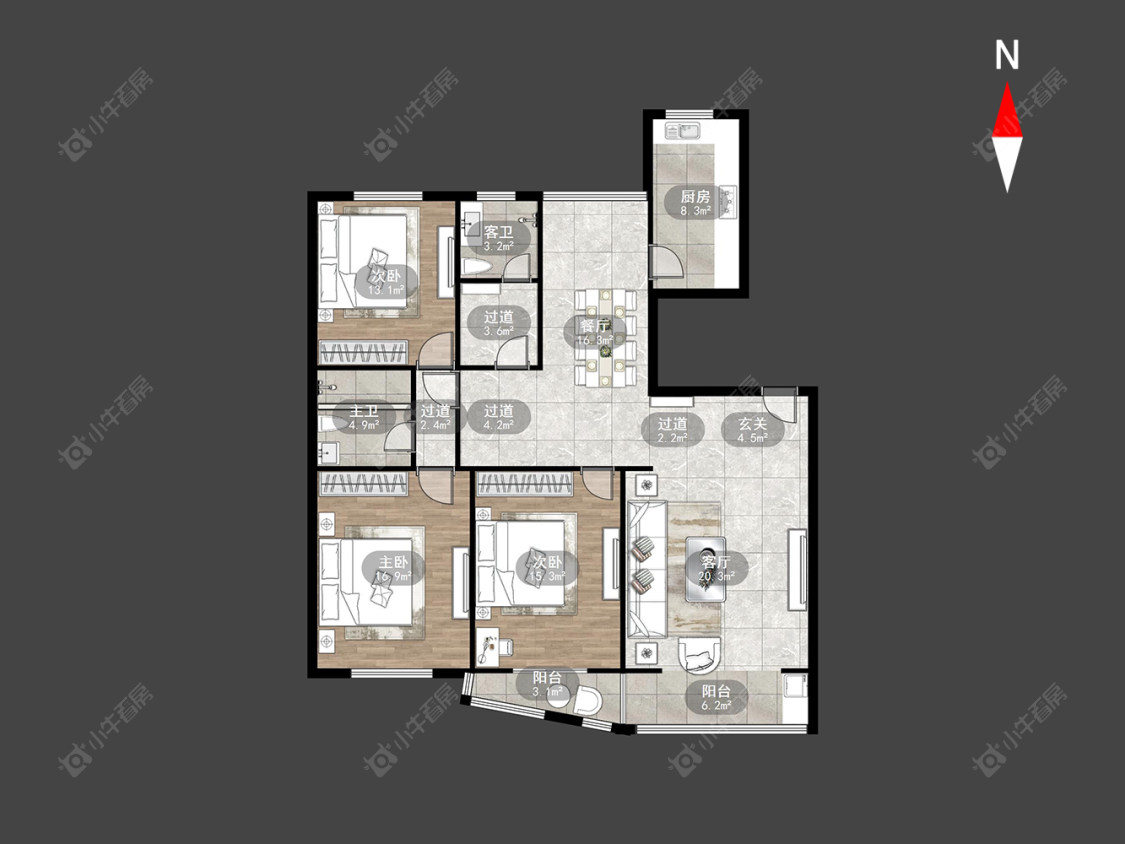 常州锦绣东苑在售二手房源户型图_小牛看房