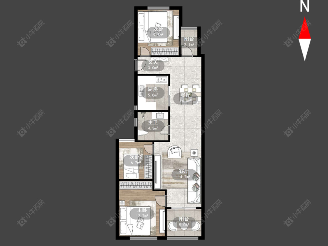常发豪郡房源户型图 常州常发豪郡在售二手房源户型图_小牛看房