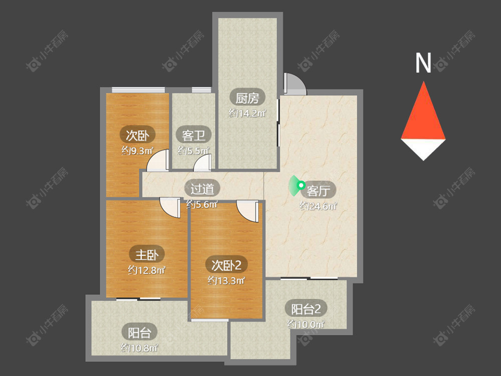 紫金城南区房源户型图 常州紫金城南区在售二手房源户型图_小牛看房