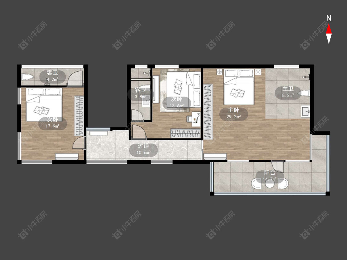 常州湖畔春秋在售二手房源户型图_小牛看房