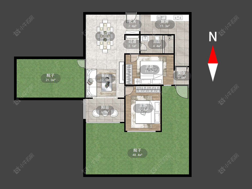星河国际六区房源户型图 常州星河国际六区在售二手房源户型图_小牛看房