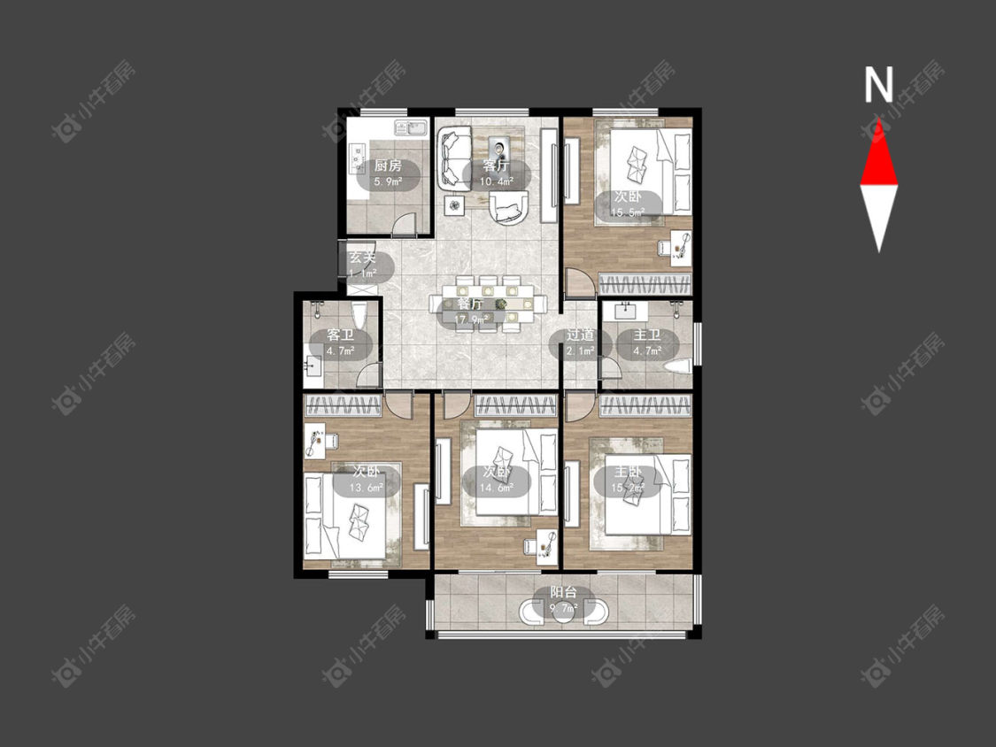 常州翠竹新村北区在售二手房源户型图_小牛看房