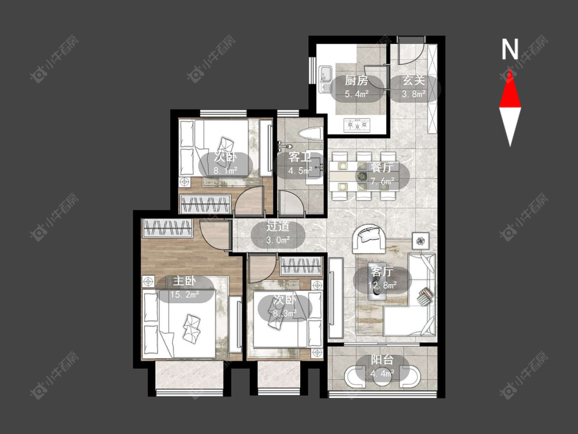 常州泰盈八千里在售二手房源户型图_小牛看房