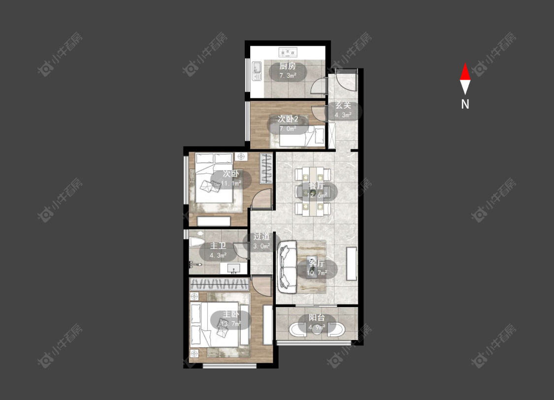 御翠园房源户型图 常州御翠园在售二手房源户型图_小牛看房