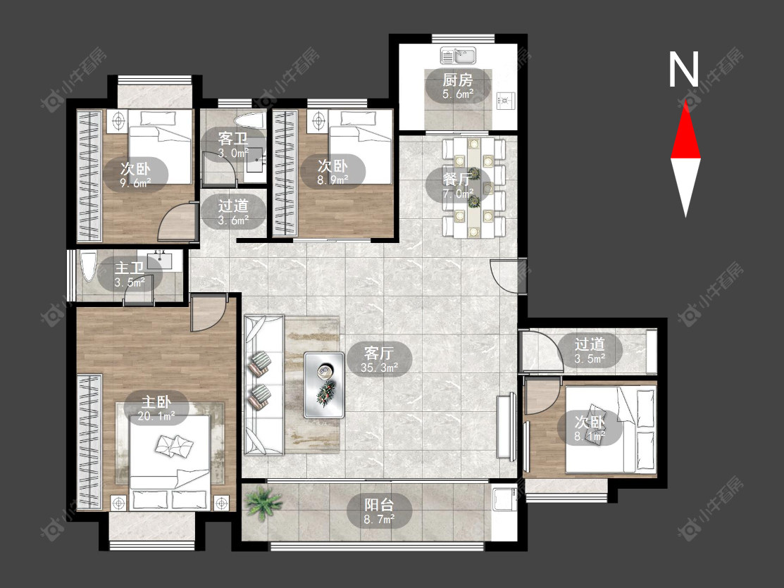 常州锦凤合鸣在售二手房源户型图_小牛看房