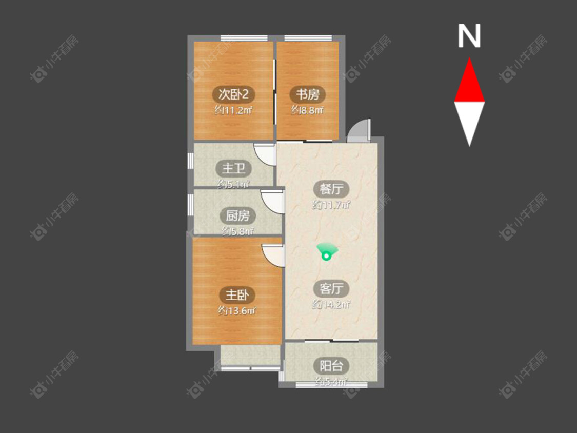 常州金地格林郡在售二手房源户型图_小牛看房