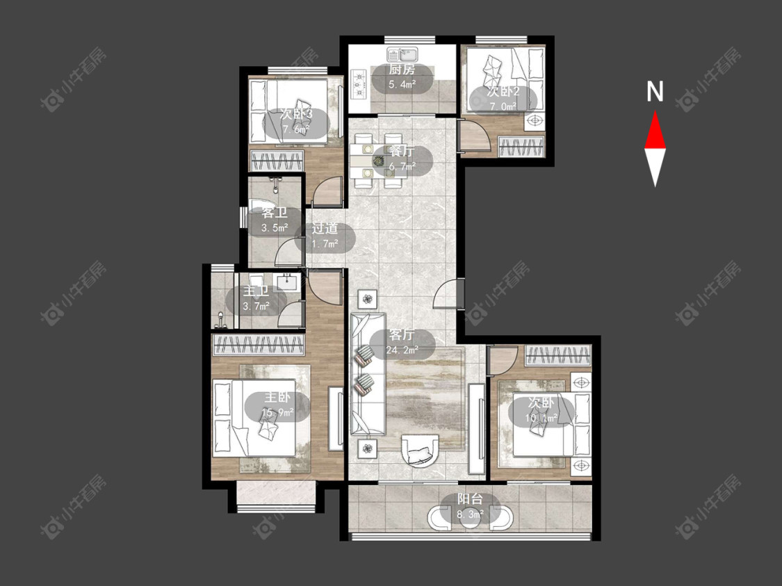 德信佳源君宸府房源户型图 常州德信佳源君宸府在售二手房源户型图_小牛看房