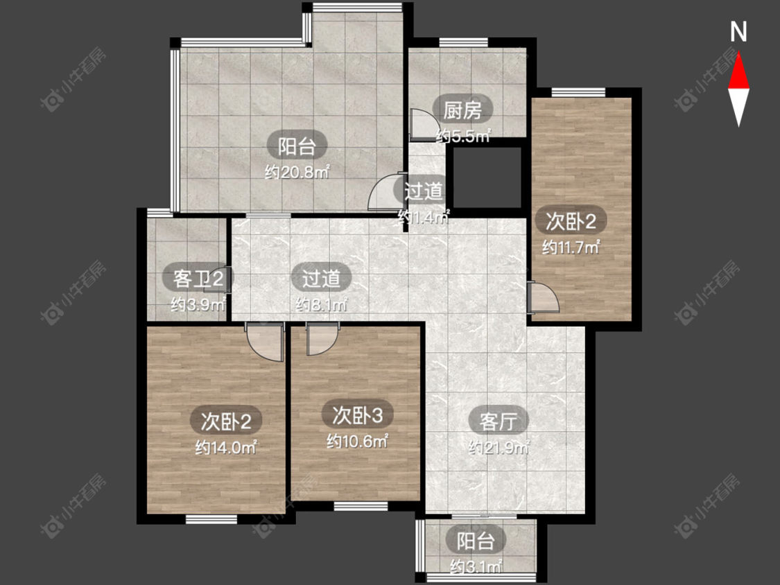 常州荷花苑在售二手房源户型图_小牛看房
