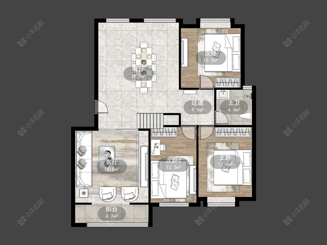 丹阳锦尚名都在售二手房源户型图_小牛看房