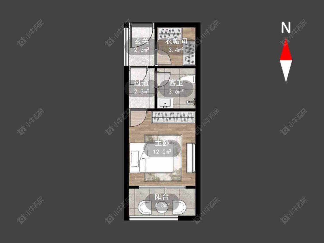 常州聚龙湾花园在售二手房源户型图_小牛看房