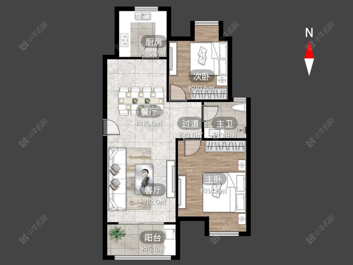 常州龙城福第在售二手房源户型图_小牛看房