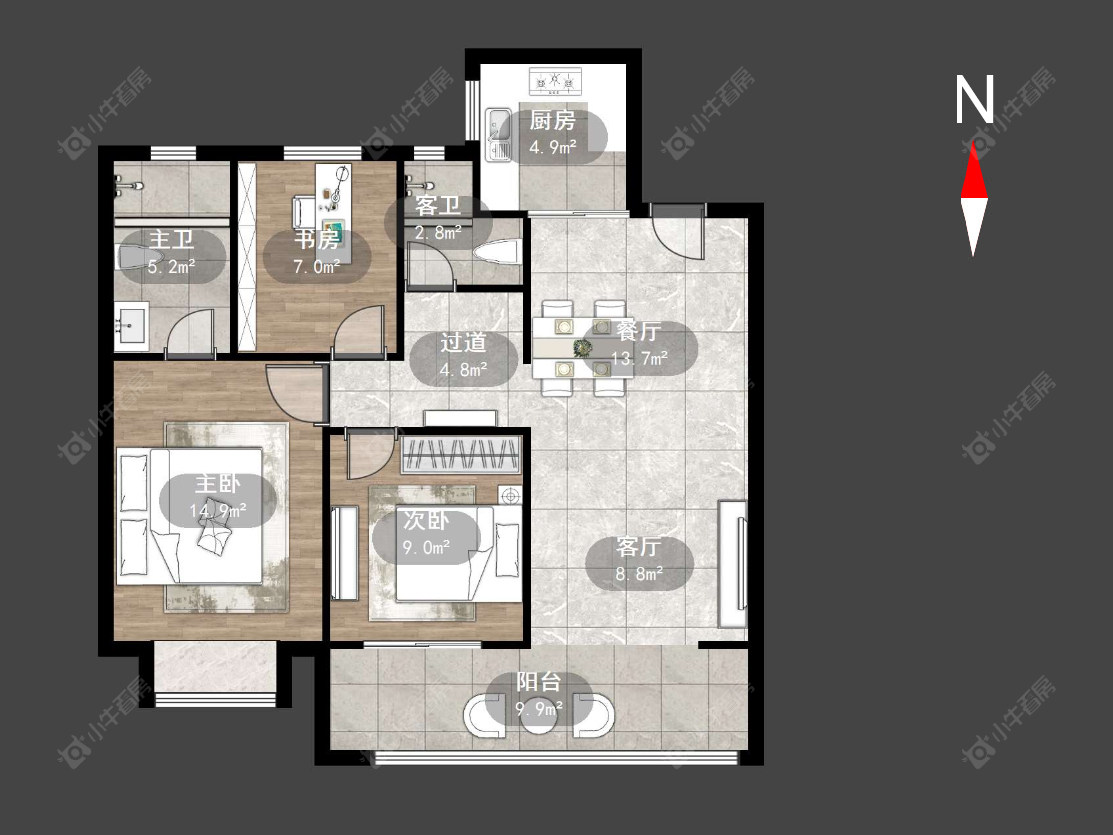 保利龙湖景玥府房源户型图 常州保利龙湖景玥府在售二手房源户型图_小牛看房