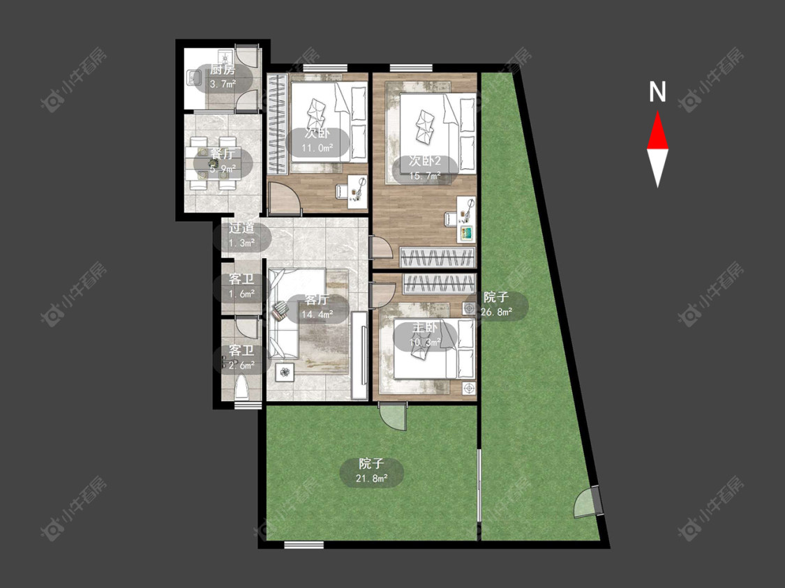 常州红梅新村在售二手房源户型图_小牛看房